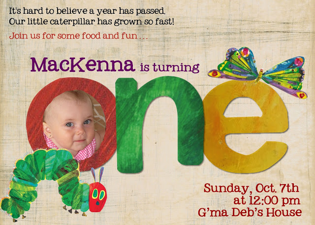 Hungry Caterpillar 1st Birthday