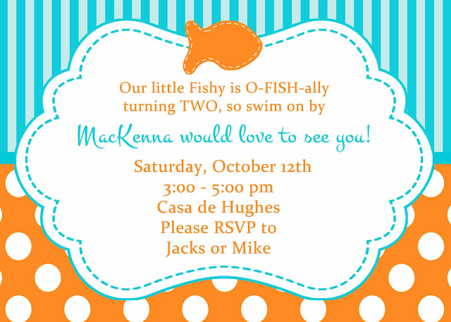 O-FISH-ally TWO: Goldfish Birthday Party