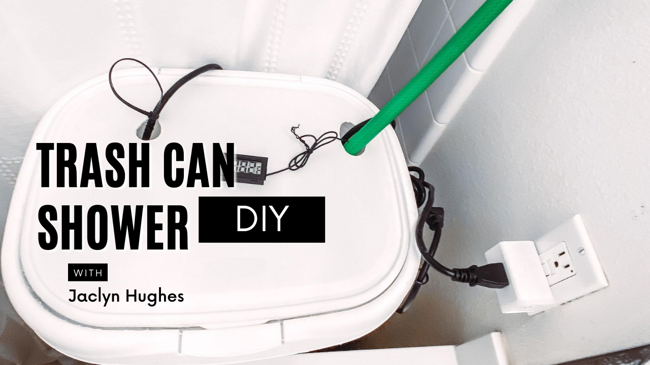 Trash Can Shower: Navigating Life with no running water